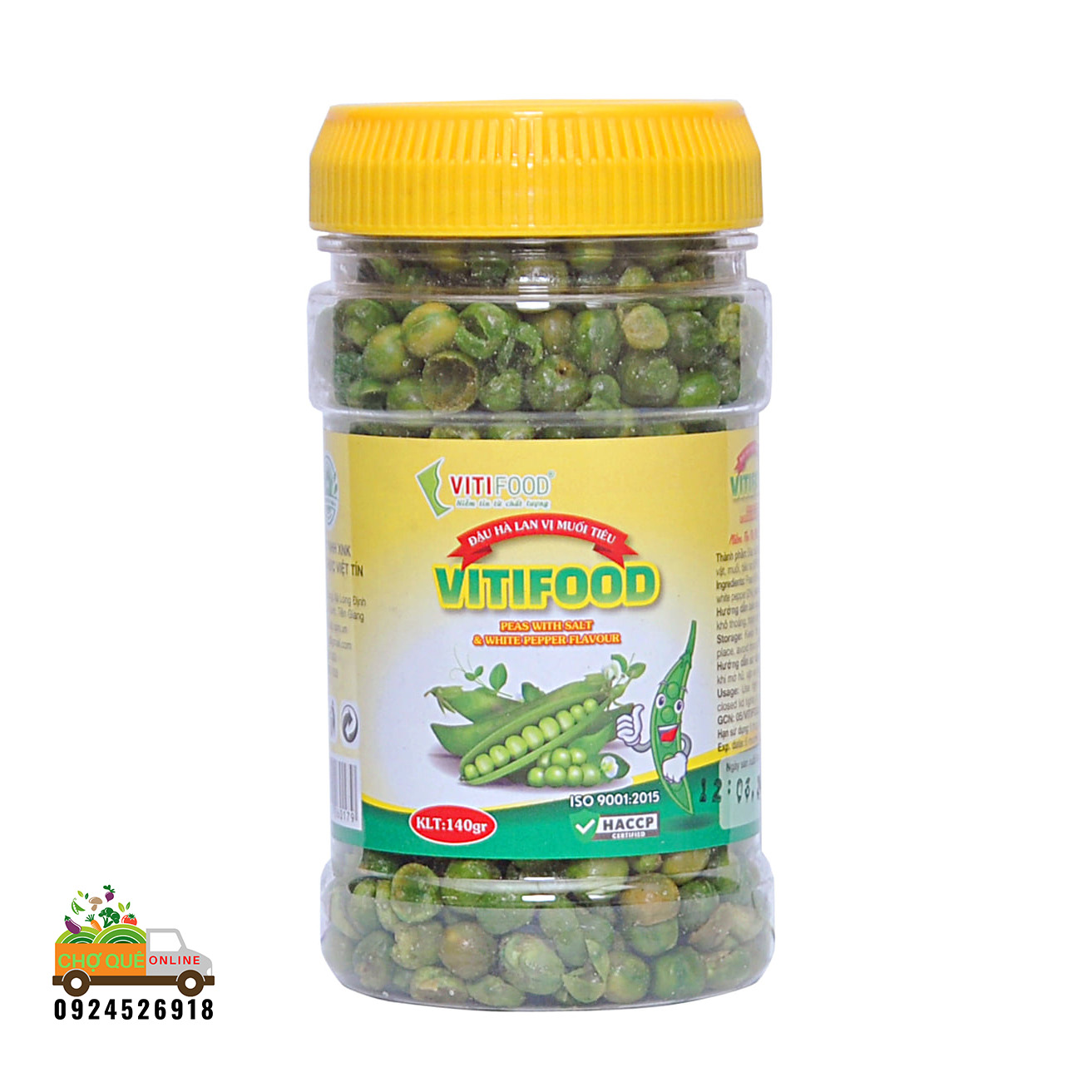 Đậu h&agrave; lan vị muối ti&ecirc;u Vitifood 140g