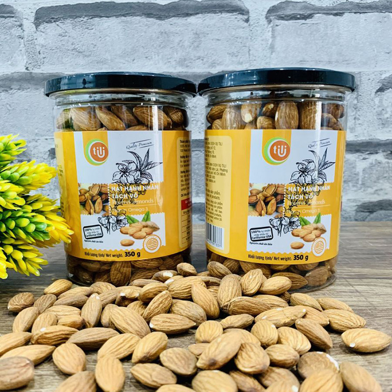 Hạt hạnh nh&acirc;n t&aacute;ch vỏ Tili 350gr